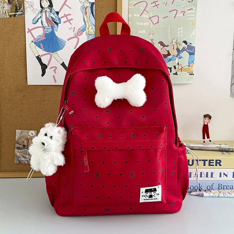 Niedlicher gemusterter leichter Schulrucksack