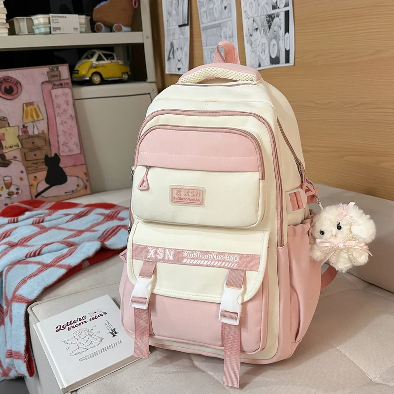Stylischer Mehrfächer-Schulrucksack