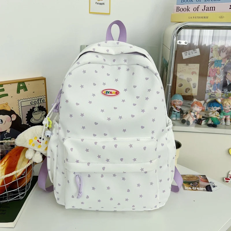 Lässiger Schulrucksack mit Sternenmuster