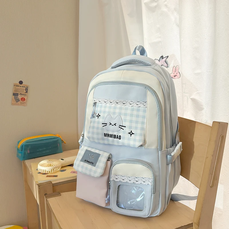 Niedlicher Charakter Design Schulrucksack mit mehreren Fächern