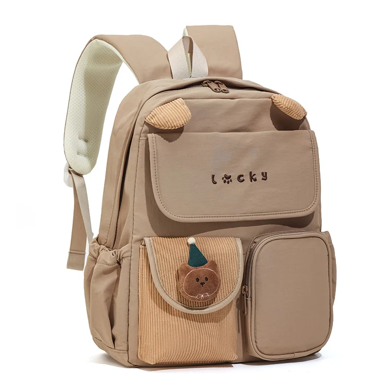 Niedlicher Plüsch-Schulrucksack mit Charakter-Design