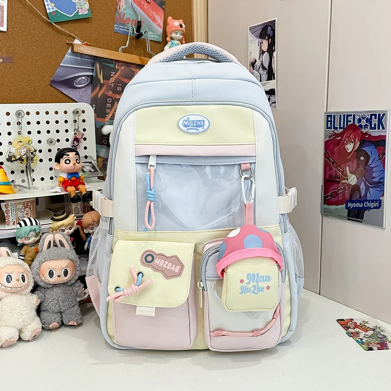 Lässiger Schulrucksack mit vielen Taschen