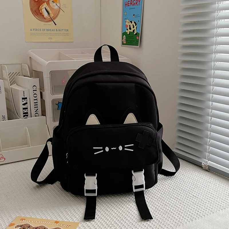 Schulrucksack mit süßem Katzenohr-Design