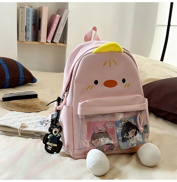 Charmanter Mini-Schulrucksack für Kinder mit Entenmotiv