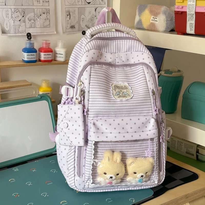 Funktionaler Schulrucksack mit mehreren Taschen zur Spielzeugaufbewahrung