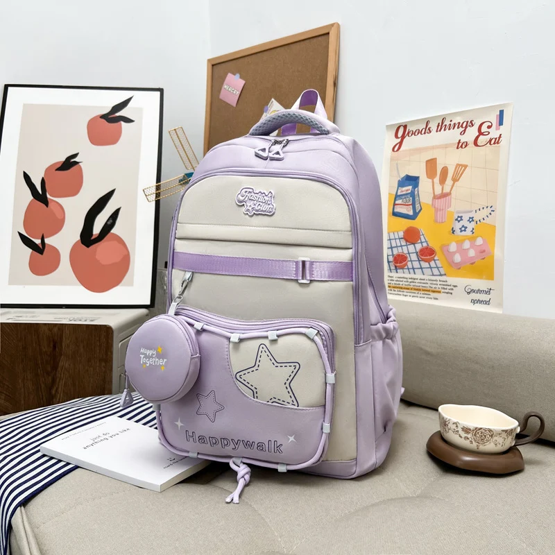 Funktionaler Schulrucksack mit vielen Taschen