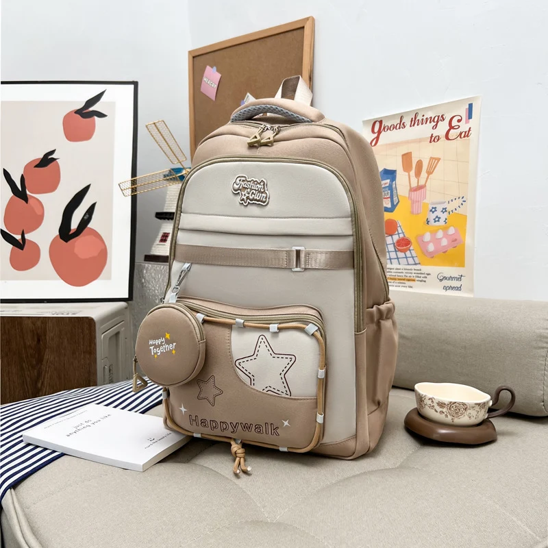 Funktionaler Schulrucksack mit vielen Taschen