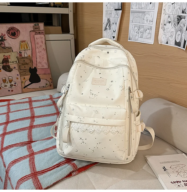 Eleganter Schulrucksack mit mehreren Fächern