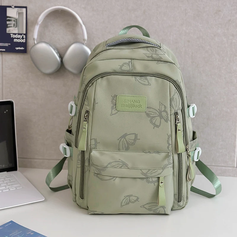 Elegante Schultasche mit Blumenmuster