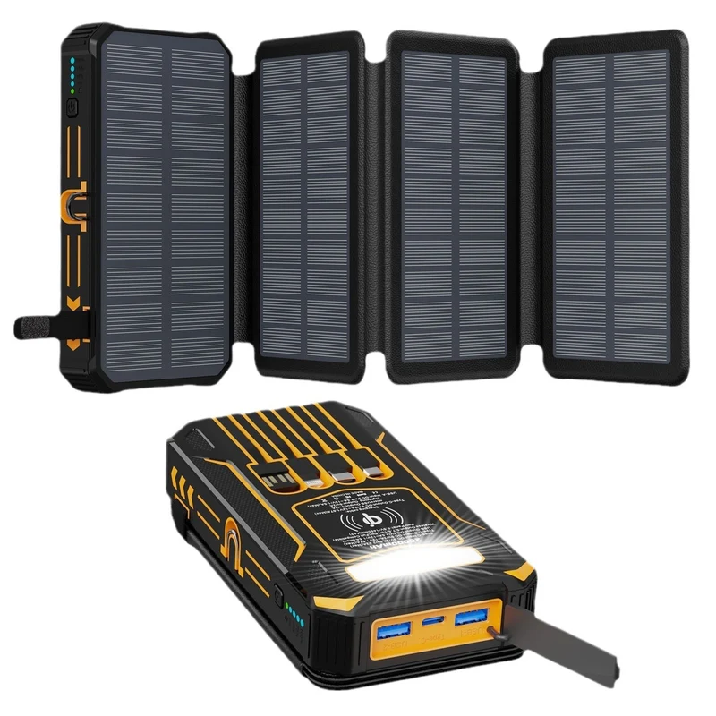 Solarbetriebene Powerbank mit Schnellladefunktion von Skanto