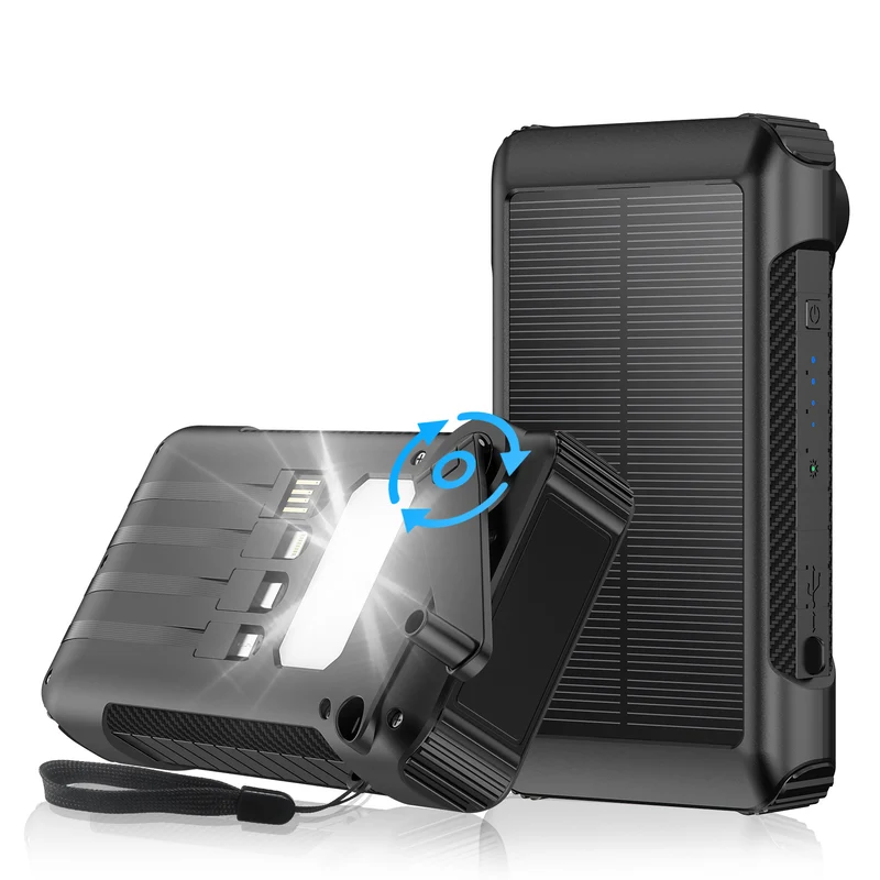 Solar Powerbank mit mehreren Ladeoptionen Skanto