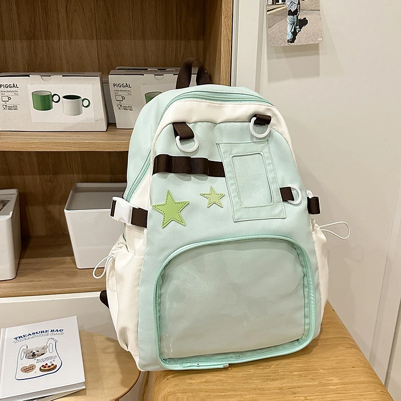 Niedlicher Schulrucksack mit detaillierten Taschen