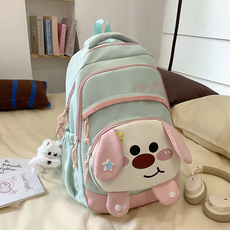 Schneller Schulrucksack im Cartoon-Hund-Design