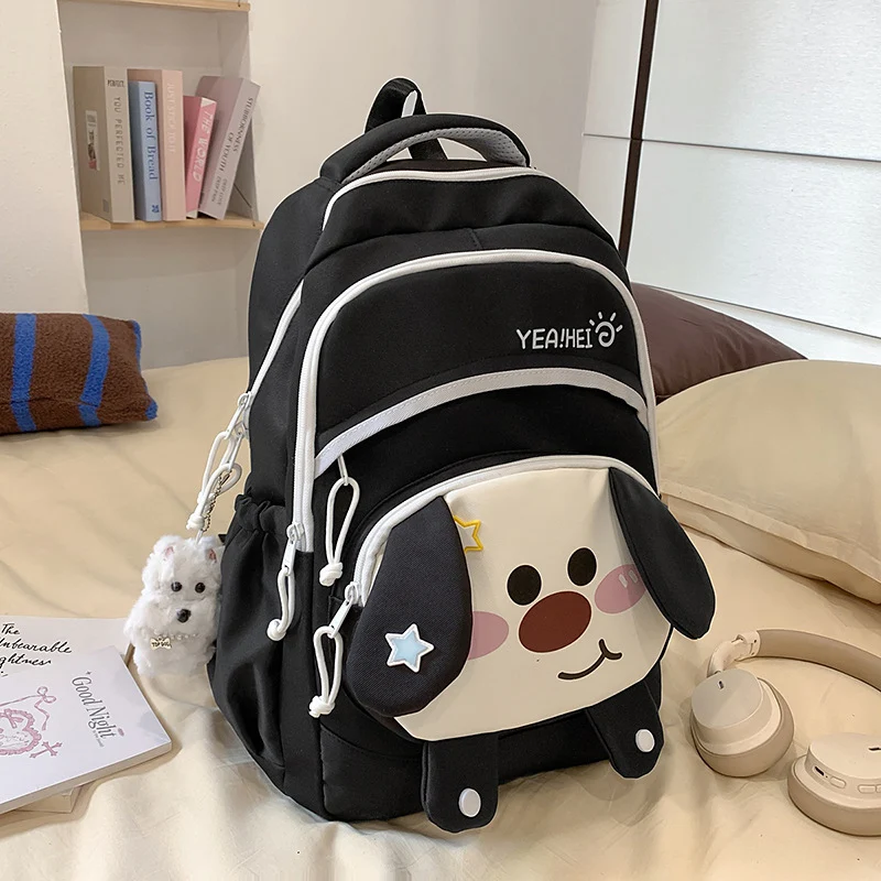 Schneller Schulrucksack im Cartoon-Hund-Design
