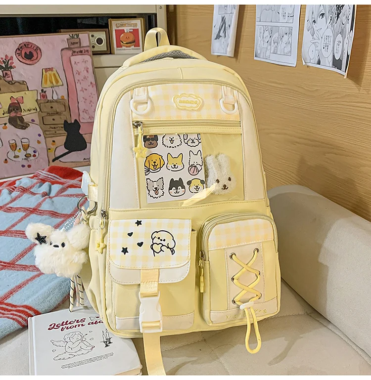 Niedlicher Schulrucksack im Kawaii-Stil