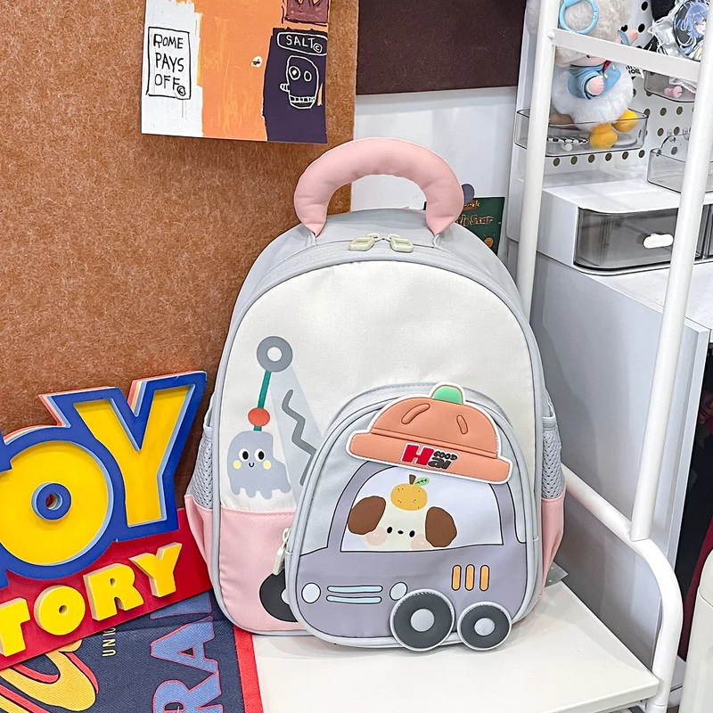 Kinder-Mini-Schultasche mit verspieltem Fahrzeug-Design