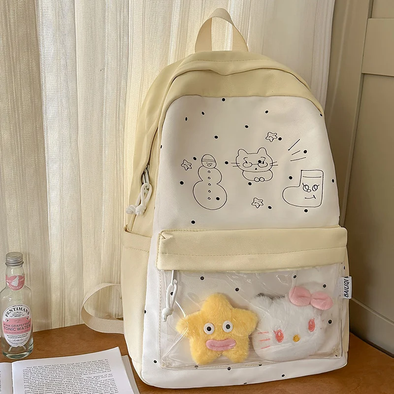 Lässiger Schulrucksack mit Charakter-Design