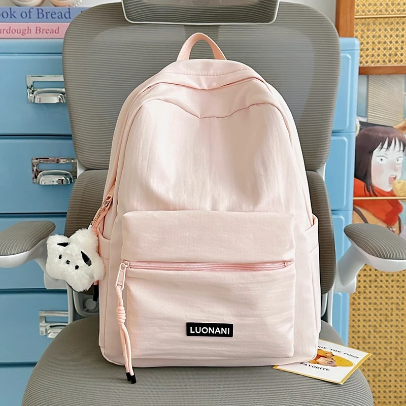 Verstellbarer Schulrucksack aus Canvas für den Alltag