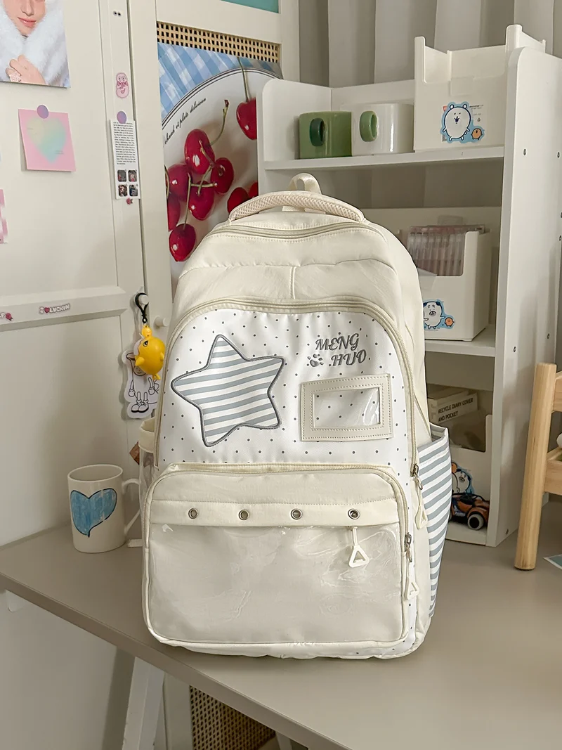 Lustiger Schulrucksack für Kinder mit Sternen-Design