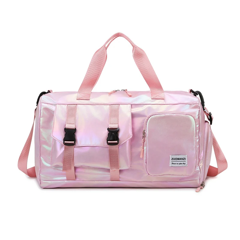 Moderne Reisetasche mit holografischer Oberfläche und praktischen Fächern Skanto
