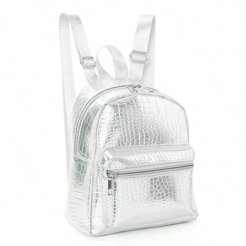 Rucksack im eleganten Krokodil-Look Skanto