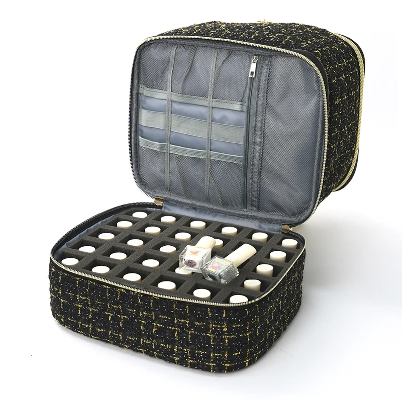Kosmetik-Organizer-Tasche aus elegantem Stoff Skanto
