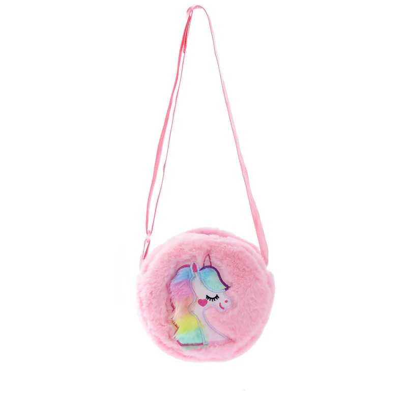 Plüsch-Umhängetasche mit Einhorn-Motiv Skanto