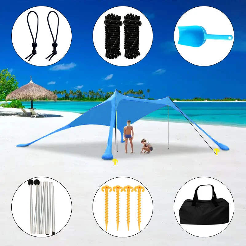 Leichte, sandabweisende Stranddecke Skanto