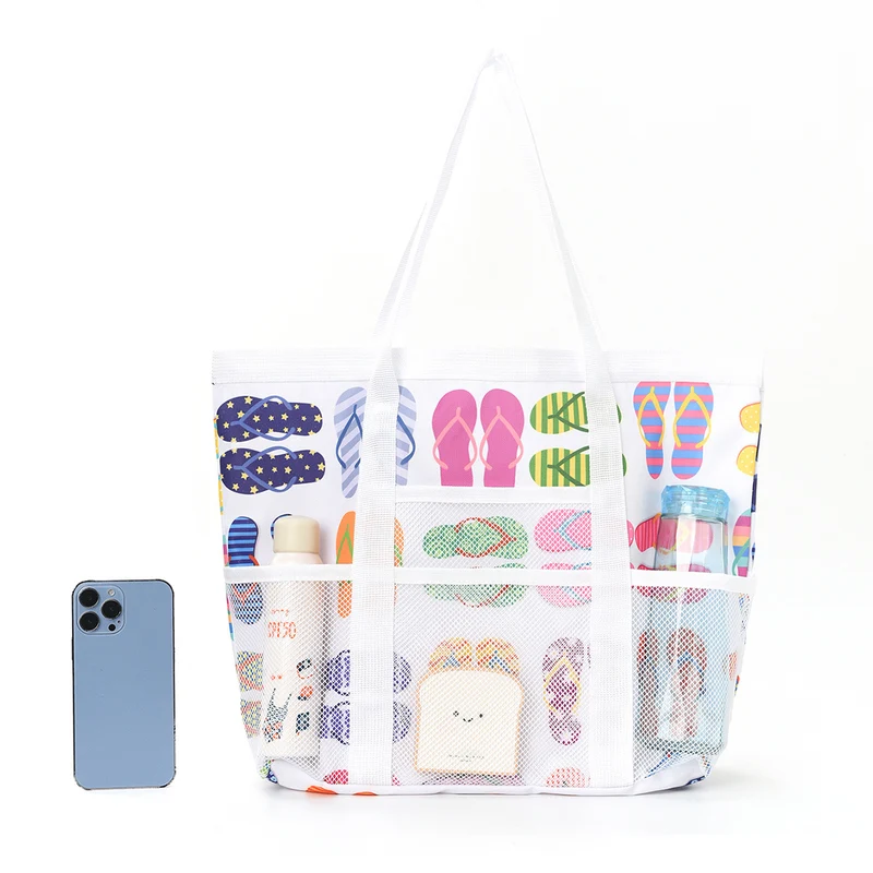 Strandtasche mit transparentem Design und großem Fach Skanto