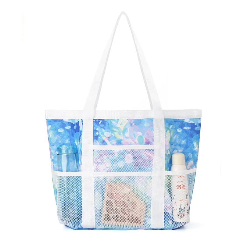 Strandtasche mit transparentem Design und großem Fach Skanto