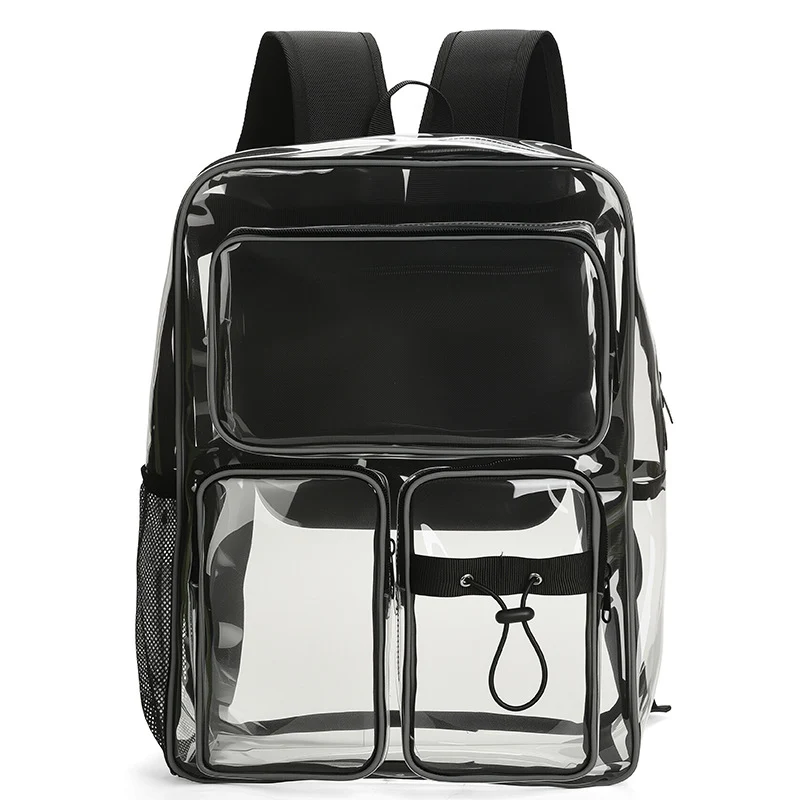 Transparenter Schulrucksack mit mehreren Fächern Skanto
