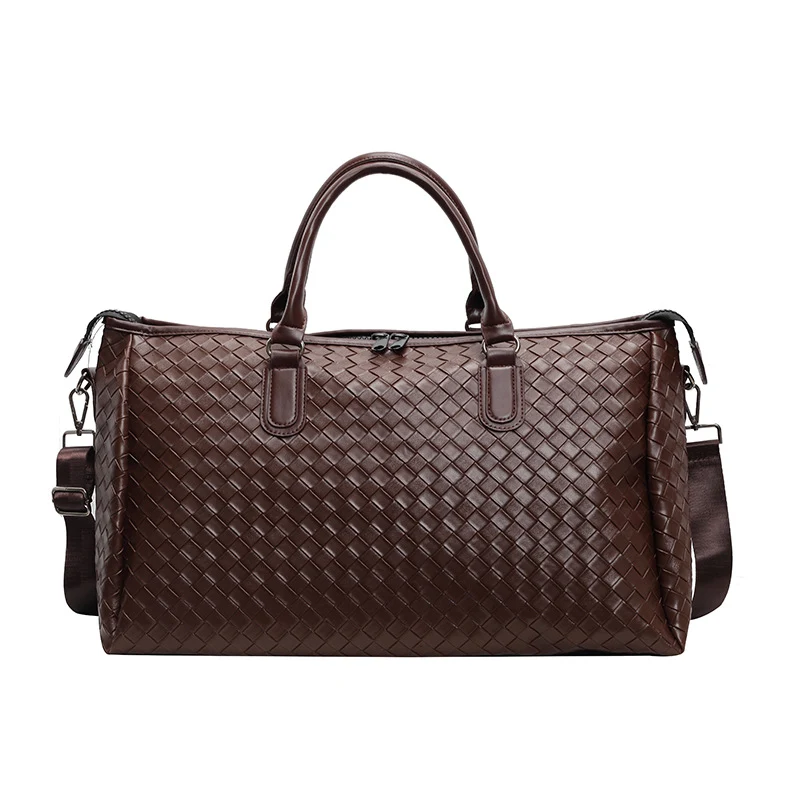 Handgefertigte Reisetasche aus geflochtenem Leder Skanto