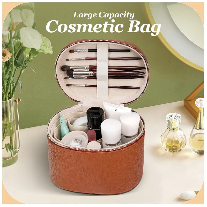 Kosmetik-Aufbewahrungstasche mit elegantem Design und stabilem Griff Skanto