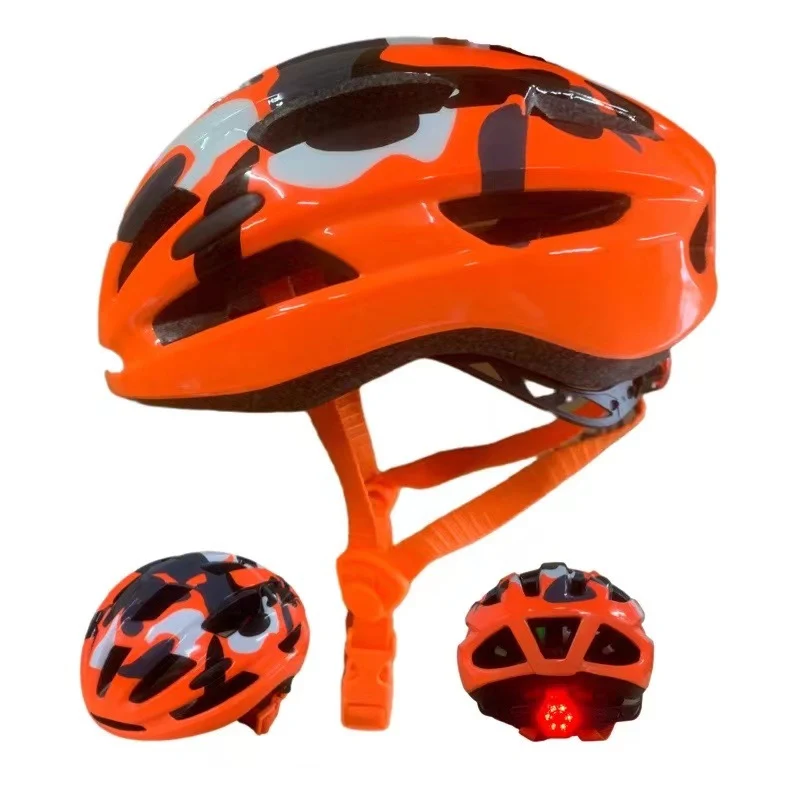 Sichtbarer Fahrradhelm mit LED-Licht Skanto