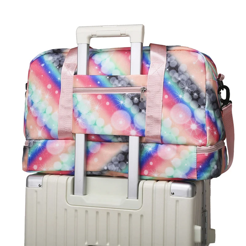 Freizeit-Reisetasche mit farbenfrohem Design und mehreren Taschen Skanto