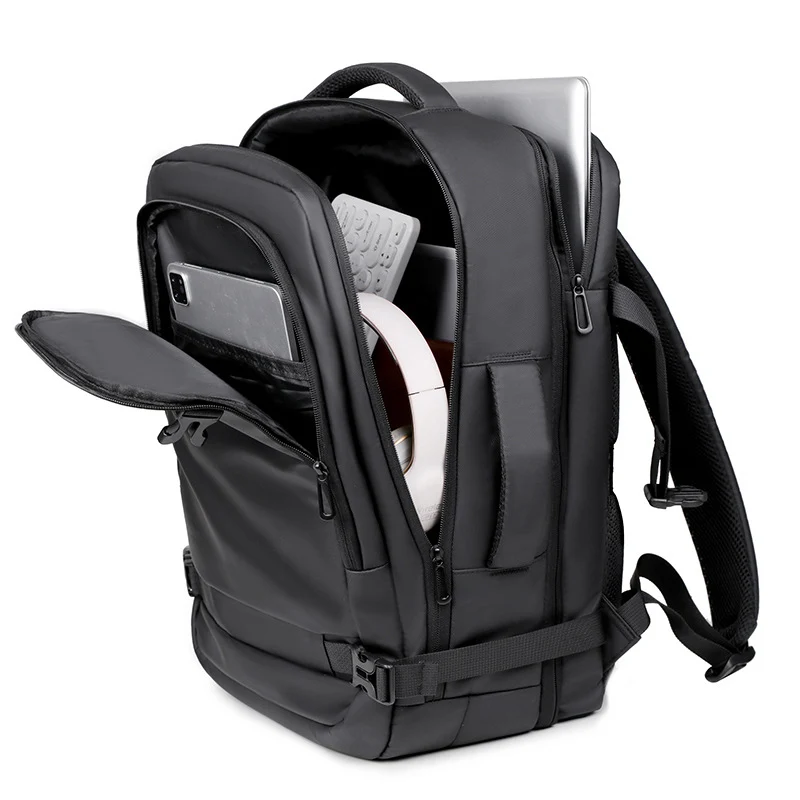 Multifunktionaler Rucksack mit erweiterbarem Stauraum und ergonomischen Gurten Skanto