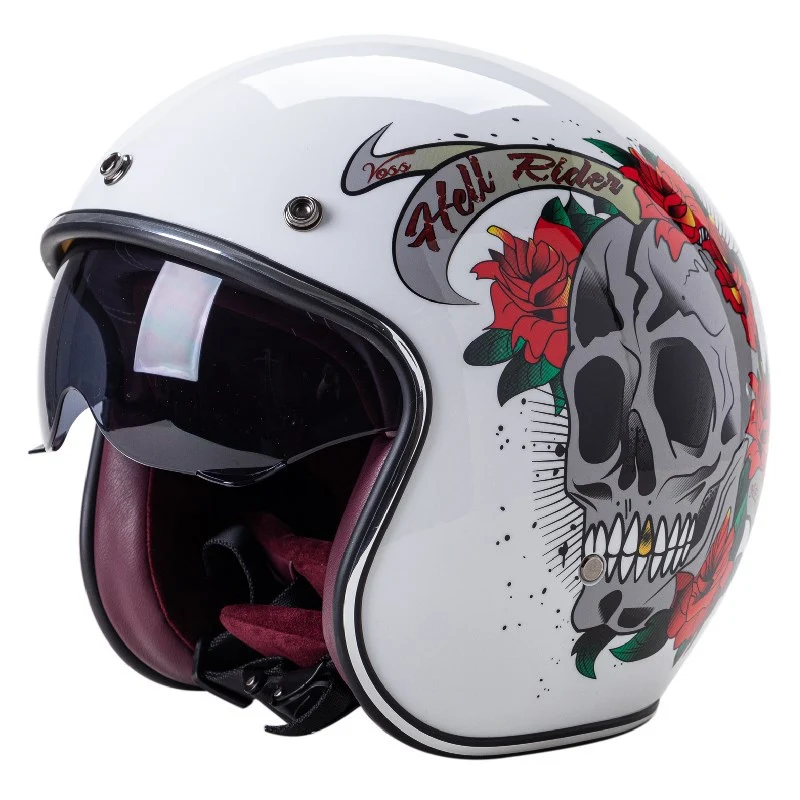 Klassischer Jet-Motorradhelm Skanto