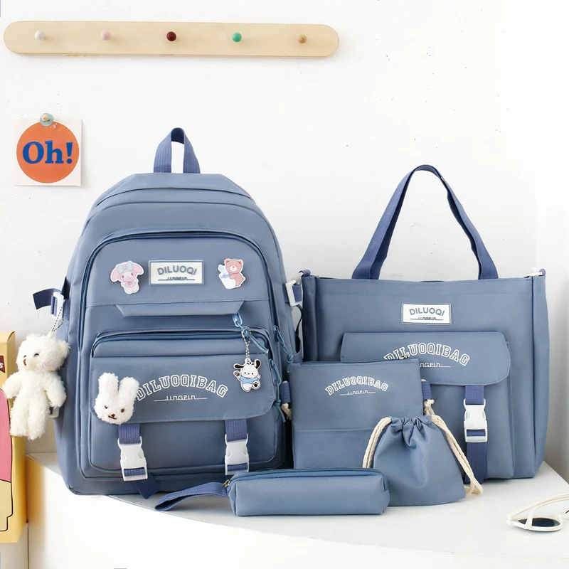 Vielseitiges All-in-One Schulrucksack- und Tragetaschen-Set Skanto