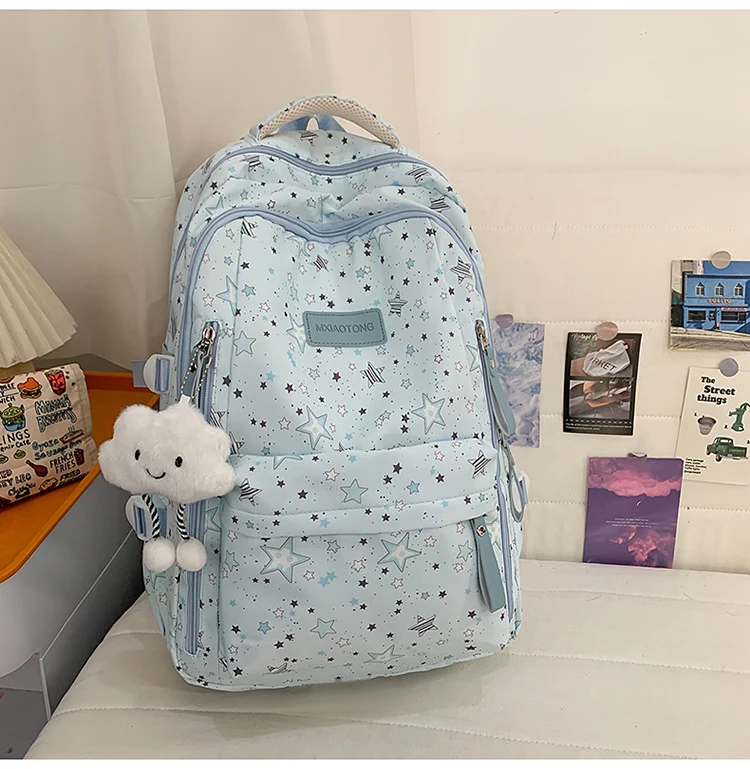 Stylischer Rucksack Skanto mit Sternenprint
