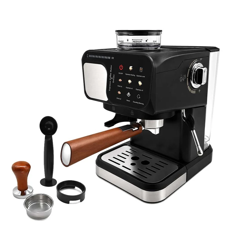 Espressomaschine mit integriertem Mahlwerk und präziser Brühtemperaturregelung Skanto