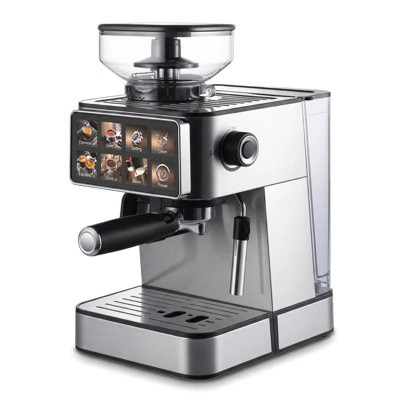 Espressomaschine mit integriertem Mahlwerk und digitaler Steuerung Skanto
