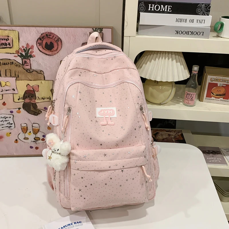 Modischer Schulrucksack mit Sternenmuster Skanto