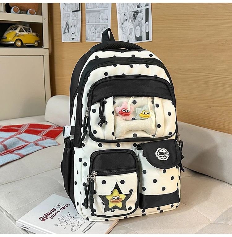 Schulrucksack- und Tragetaschen-Set mit vielen Fächern Skanto