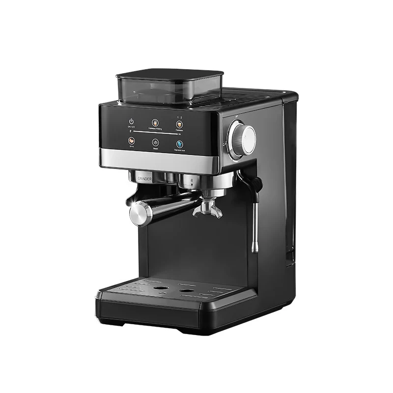 Espressomaschine mit integriertem Mahlwerk und Dampfdüse Skanto