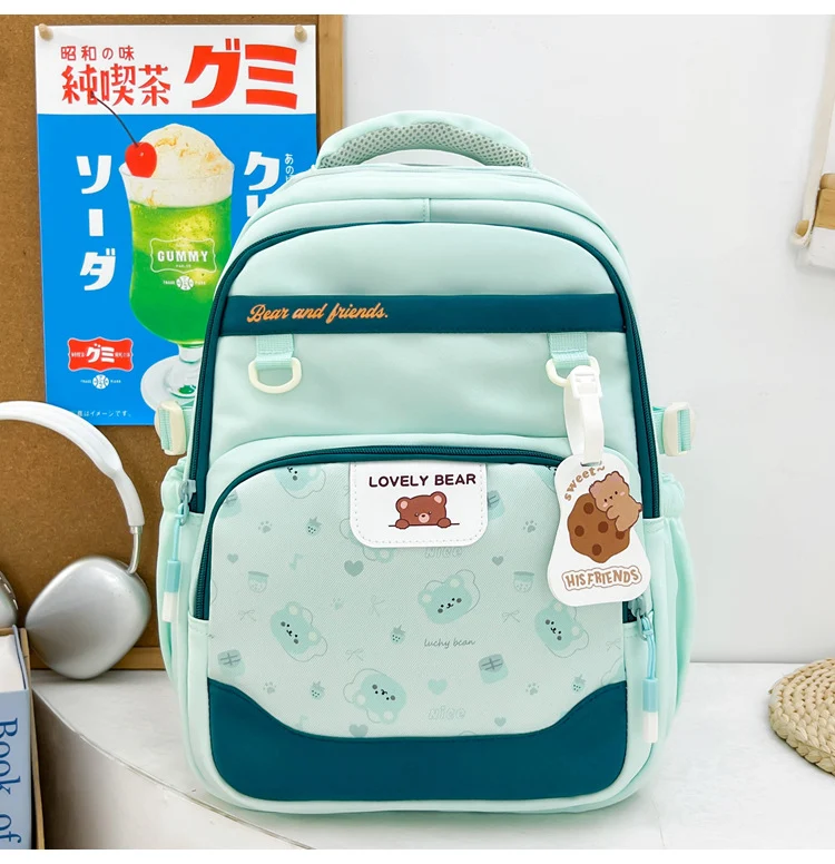 Niedlicher Schulrucksack mit Tiermotiv Skanto