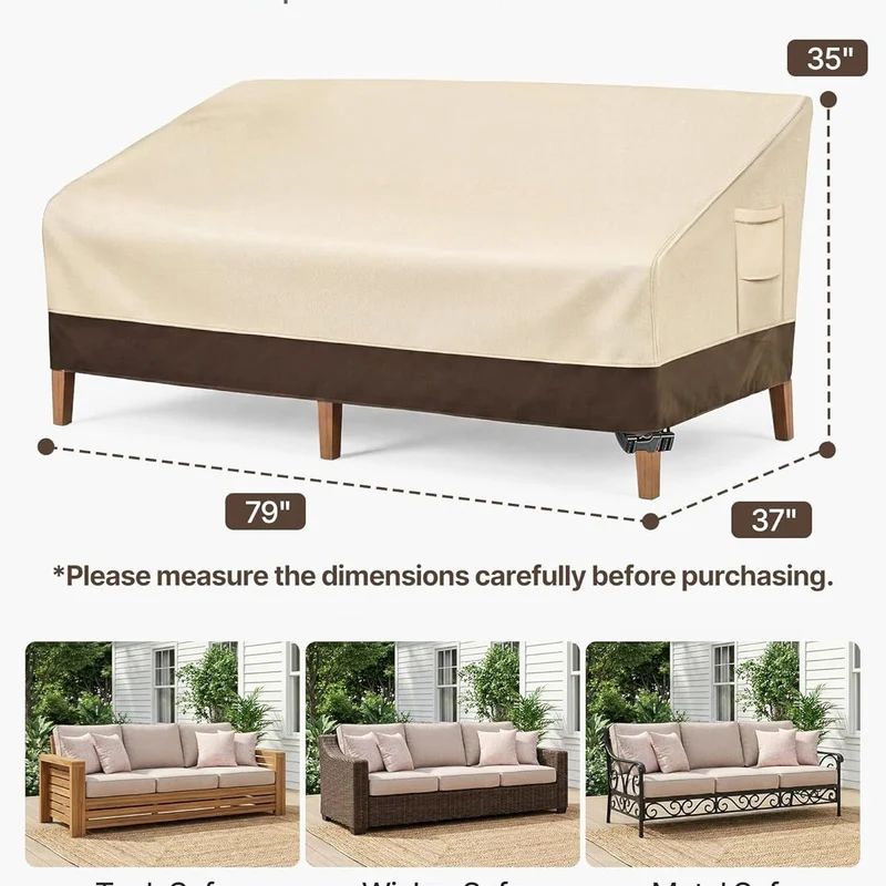 Schutzhülle für Gartensofas mit wasserabweisendem Material Skanto