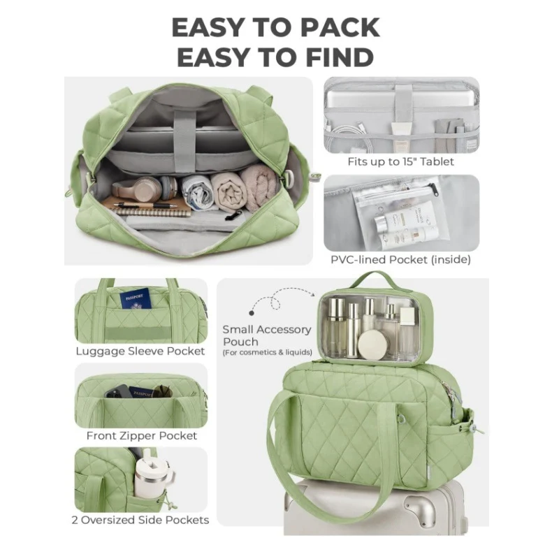 Kosmetik-Reisetasche mit transparentem Organizer Skanto