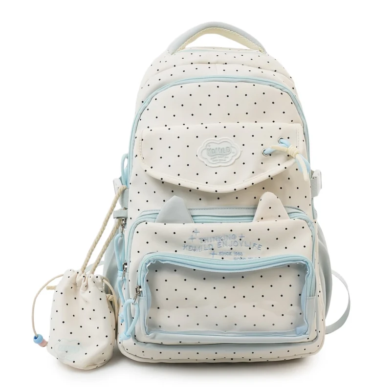 Niedlicher Schulrucksack mit Katzenohren Skanto