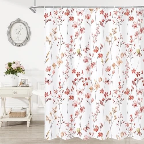Duschvorhang Skanto mit Blumenmuster