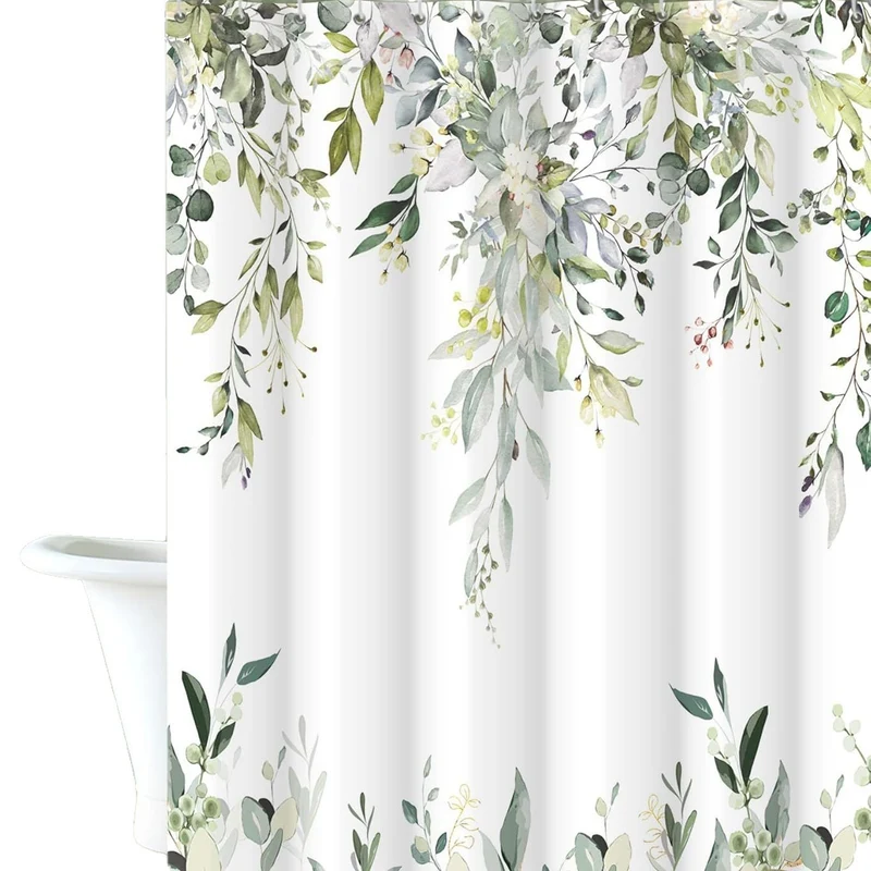 Duschvorhang Skanto mit Blumenmuster